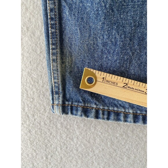 Levis 505 Jeans 40x31 Blue Straight Leg Distressing Denim Workwear Tag 40x32 * - Picture 15 of 16